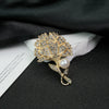 Flower Brooch Zinc Alloy Pearl Electroplating Women's Elegant Fashion Accessories