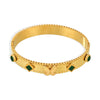Flower Butterfly Zircon Czech Glass Stainless Steel 18K Gold Plated Women's Bracelet With High Edition Buckle And Electroplating Treatment