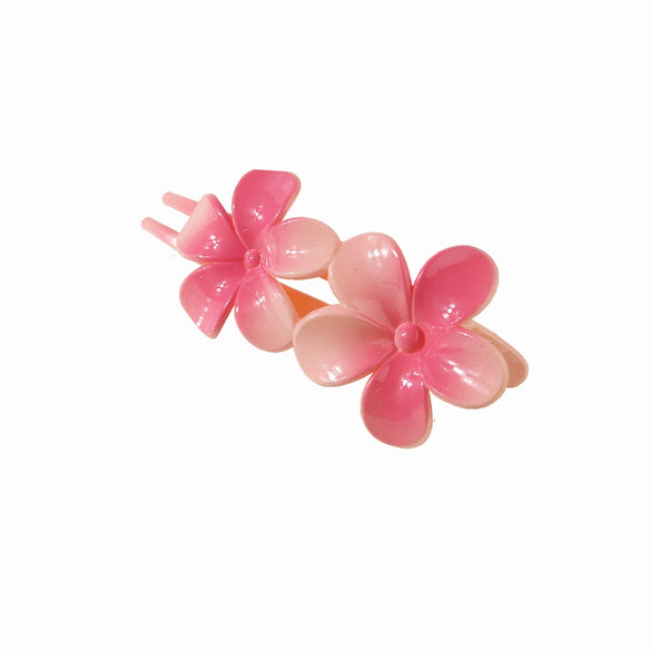 Flower Duckbill Hairpin With Gradient Design And Baking Paint Process For Women