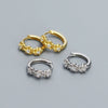 Flower Earrings 925 Silver Ins Style Electroplated