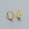 Flower Earrings 925 Silver Ins Style Electroplated