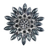 Flower Encrusted Alloy And Acrylic Brooch Electroplated Women's And Unisex Clothing Accessory