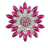 Flower Encrusted Alloy And Acrylic Brooch Electroplated Women's And Unisex Clothing Accessory