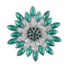 Flower Encrusted Alloy And Acrylic Brooch Electroplated Women's And Unisex Clothing Accessory