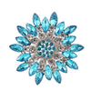 Flower Encrusted Alloy And Acrylic Brooch Electroplated Women's And Unisex Clothing Accessory