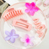 Flower Hairpin Set Acrylic Plumeria Baking Paint For Women