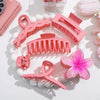 Flower Hairpin Set Acrylic Plumeria Baking Paint For Women