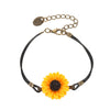 Flower Pattern Resin Bracelet With Electroplating For Women