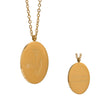 Flower Pattern Titanium Steel And Stainless Steel Gold Inlaid Necklace Ochain