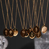 Flower Pattern Titanium Steel And Stainless Steel Gold Inlaid Necklace Ochain