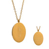 Flower Pattern Titanium Steel And Stainless Steel Gold Inlaid Necklace Ochain