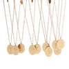 Flower Pattern Titanium Steel And Stainless Steel Gold Inlaid Necklace Ochain