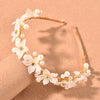 Flower Pearl Hair Band Hair Accessories Acrylic Material