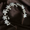 Flower Pearl Hair Band Hair Accessories Acrylic Material