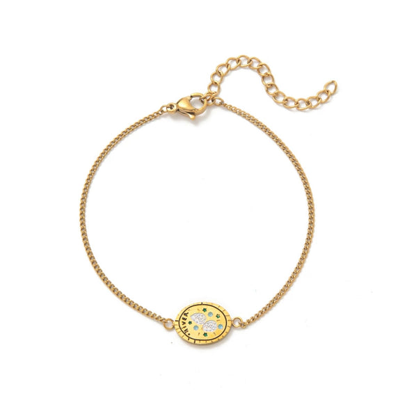 Flower Series Titanium Steel Jewelry With Electroplated Retro Exquisite Necklace And Bracelet For Women