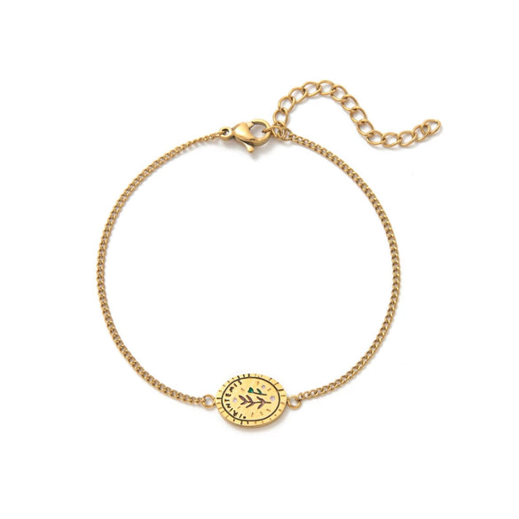 Flower Series Titanium Steel Jewelry With Electroplated Retro Exquisite Necklace And Bracelet For Women