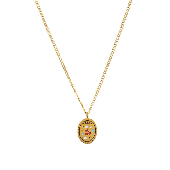 Flower Series Titanium Steel Jewelry With Electroplated Retro Exquisite Necklace And Bracelet For Women