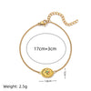 Flower Series Titanium Steel Jewelry With Electroplated Retro Exquisite Necklace And Bracelet For Women