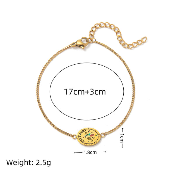 Flower Series Titanium Steel Jewelry With Electroplated Retro Exquisite Necklace And Bracelet For Women