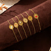 Flower Series Titanium Steel Retro Exquisite Electroplated Jewelry Necklace Bracelet For Women