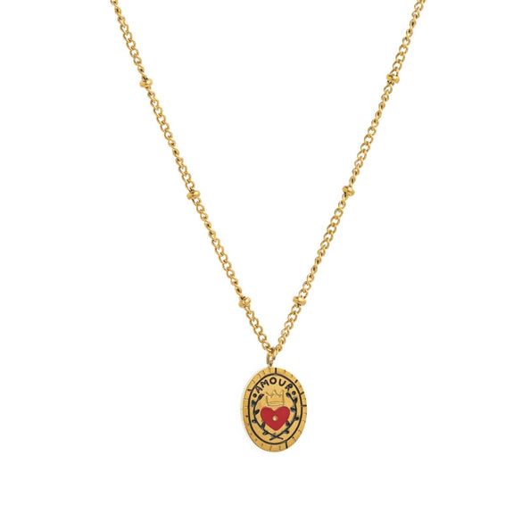 Flower Series Titanium Steel Retro Exquisite Electroplated Jewelry Necklace Bracelet For Women