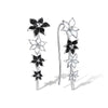 Flower Trumpet Earrings Copper With Zirconia For Women