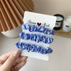 Fluorescent Color Cloth Scrunchie Hair Ring Natural Style Elastic Hair Tie For Girls Spring Summer All Match Hair Accessory