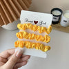 Fluorescent Color Cloth Scrunchie Hair Ring Natural Style Elastic Hair Tie For Girls Spring Summer All Match Hair Accessory