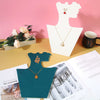 Folding Jewelry Rack Flannel Portrait Splicing Display Stand For Necklace Earrings