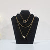 Folding Jewelry Rack Flannel Splicing Highend Portrait Style For Jewelry Display