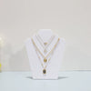 Folding Jewelry Rack Flannel Splicing Highend Portrait Style For Jewelry Display