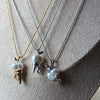Food Series Necklace Copper Bow Baroque Specialshaped Pearl Cone Ice Cream Pendant Electroplating
