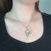 Food Series Necklace Copper Bow Baroque Specialshaped Pearl Cone Ice Cream Pendant Electroplating