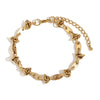 Foot Accessories Stainless Steel Plated Coffee Bean Knotted Splicing Handmade Geometric Anklet For Women