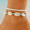 Foot Chain Plastic Resin Animal Zodiac Style Bohemian Vacation Soft Pottery Pendant Multilayer Elastic
