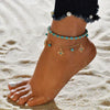 Foot Chain Plastic Resin Animal Zodiac Style Bohemian Vacation Soft Pottery Pendant Multilayer Elastic