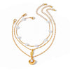 Foot Decoration Metal Alloy Imitation Pearl Chain With Animal Zodiac Pattern For Women