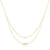 Fourleaf Clover Geometric Oval Shape S925 Sterling Silver Simple Style Necklace With Electroplating