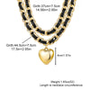 Fragrance Necklace Alloy Velvet Bamboo Chain Heart Shape Electroplating For Women