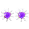 Fragrant Retro Vintage Style Stainless Steel Heart Shape Electroplated Earrings For Women