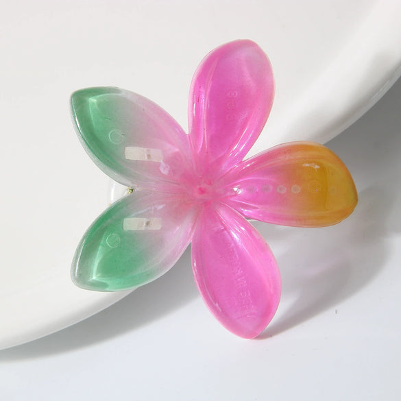 Frangipani Flower Hairpin Hair Accessory For Women Baking Varnish Gripper