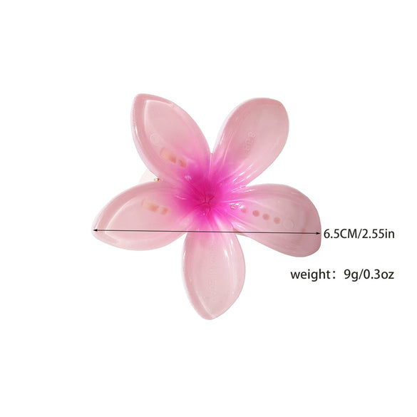 Frangipani Flower Hairpin Hair Accessory For Women Baking Varnish Gripper