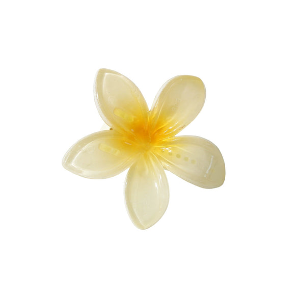Frangipani Flower Hairpin Hair Accessory For Women Baking Varnish Gripper