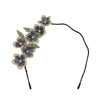 French Retro Handmade Beaded Flower Hairpin Exquisite Fabric Embroidered Floral Headpiece Sweet Women’s Hair Accessory