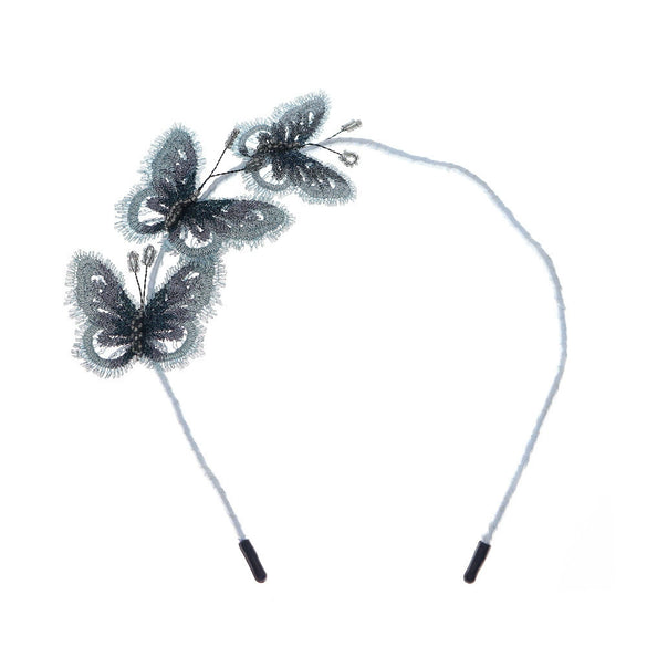 French Retro Handmade Beaded Flower Hairpin Exquisite Fabric Embroidered Floral Headpiece Sweet Women’s Hair Accessory