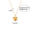 Wholesale Jewelry French Style Simple Style Heart Shape 304 Stainless Steel 18K Gold Plated Plating Earrings Necklace