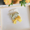 Fresh Floral Macaron Bow Cloth Duckbill Hair Clip Set Cartoon Character Side Bangs Hair Accessories For Girls And Children