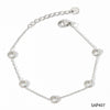 Fresh Style Minimalist Geometric Zircon Stainless Steel Vacuum Plated Electroplated Women's Bracelet