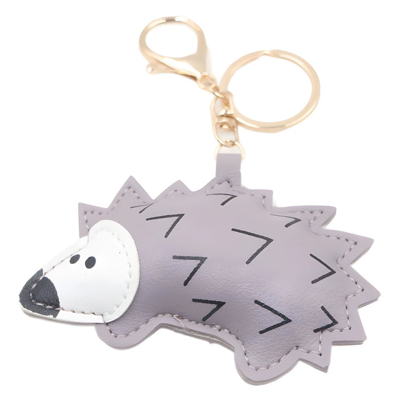 Freshbaked Cartoon Animal Keychain Pendant In Multicolor Pu Leather With Printing Of Little Bear Pig Small Animal