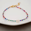 Freshwater Pearl Anklet Geometric Pattern Simple Style For Women